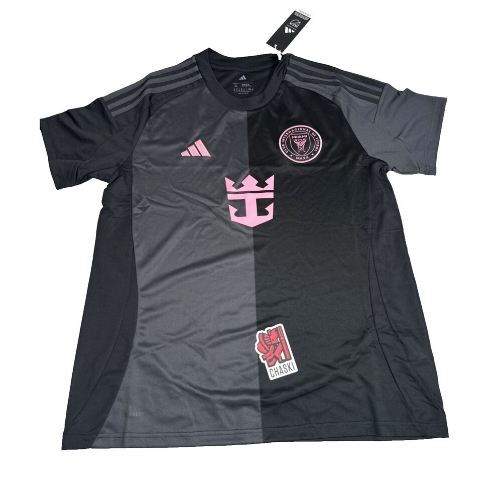 ADIDAS Inter Miami MLS Away Soccer Black Jersey women's XL soccer JI9121 NEW
